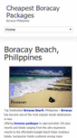Mobile Screenshot of cheapestboracaypackages.com