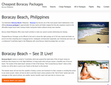 Tablet Screenshot of cheapestboracaypackages.com